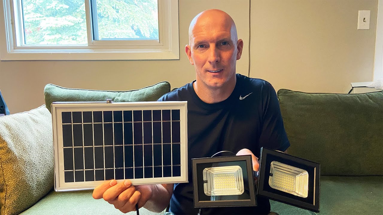 Светодиодные прожекторы UPONUN Solar LED (4K) — подробная настройка и обзор + распаковка