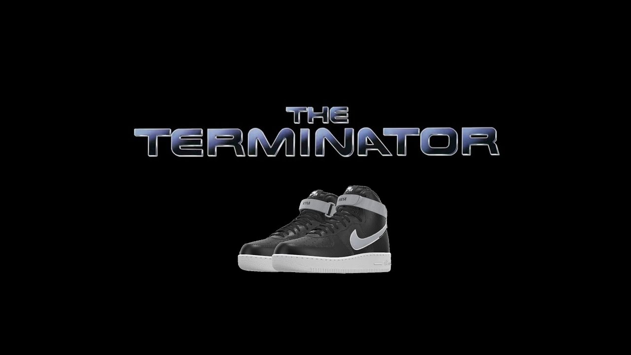 My Nike Air Force 1 High custom as Nike Vandal from The Terminator movie.