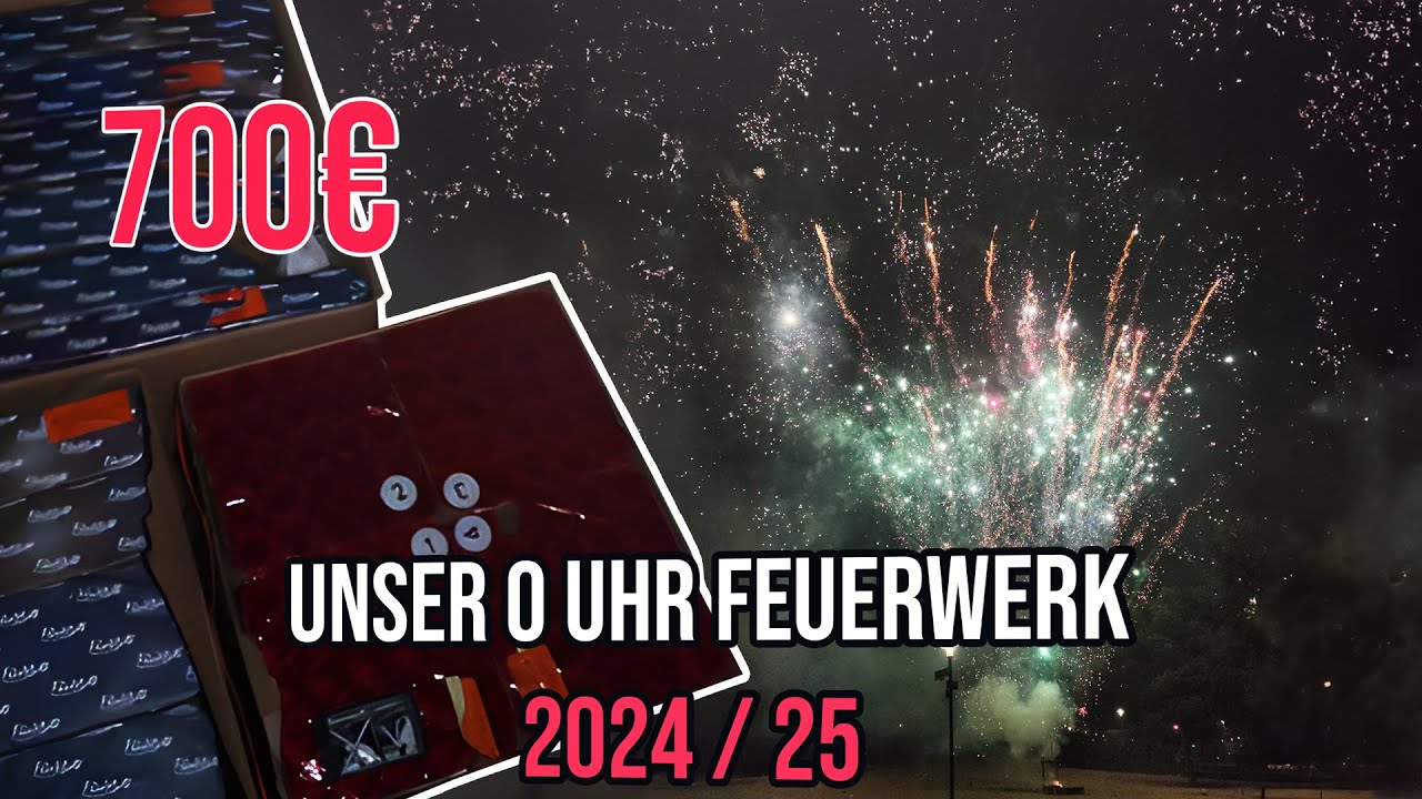 UM 0 UHR BRENNT DIE LUFT🔥 0 Uhr Feuerwerk Silvester 2024/25