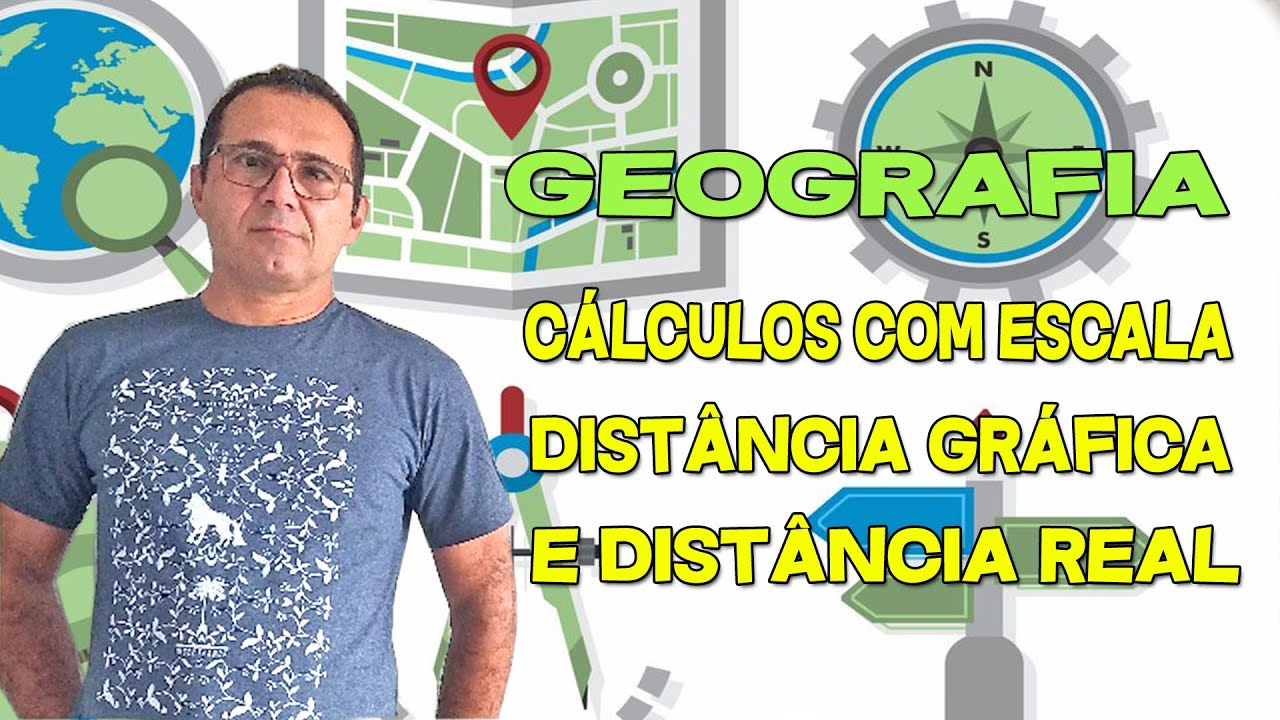 Geografia Distância Real, Distância Gráfica e Escala