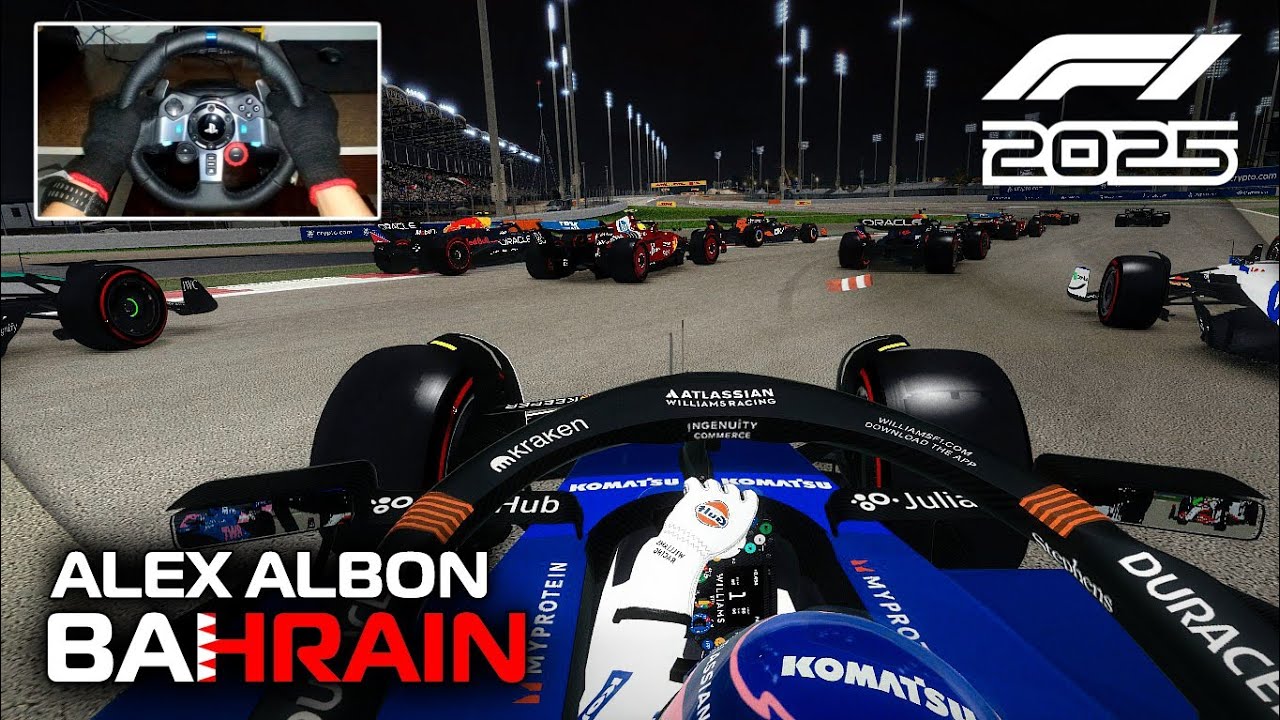 Williams Racing FW47 by Alex Albon | F1 2025 MOD - Bahrain Grand Prix | Logitech G29 Gameplay