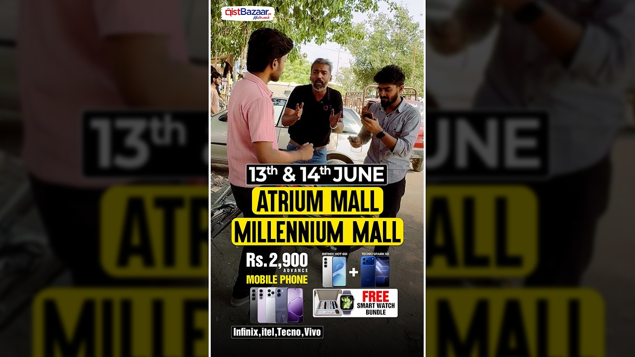 Aap ke favourite malls mein aa rahi hai Qist Bazaar ki mega offer😍📱
