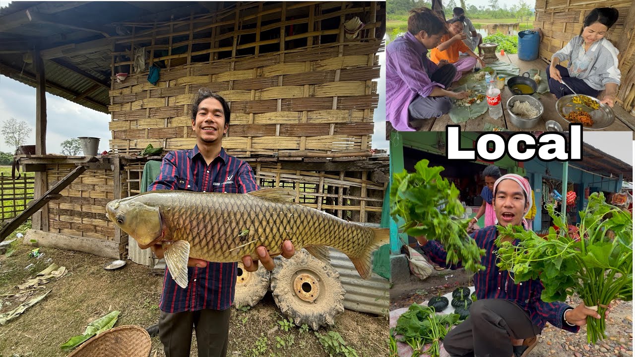 Local fish, local vegetables farmhouse, ka local fish || local market village Life 😇🥰😇