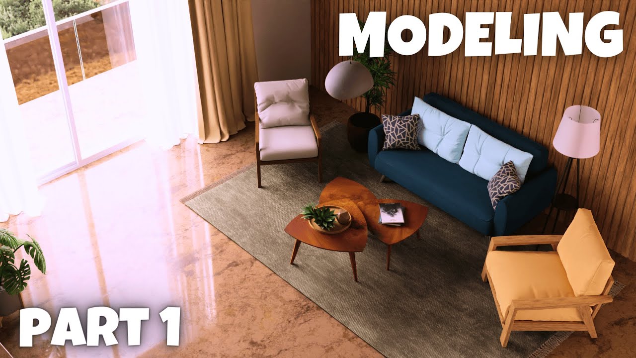 Blender FULL BEGINNERS COURSE | How to Model Interiors