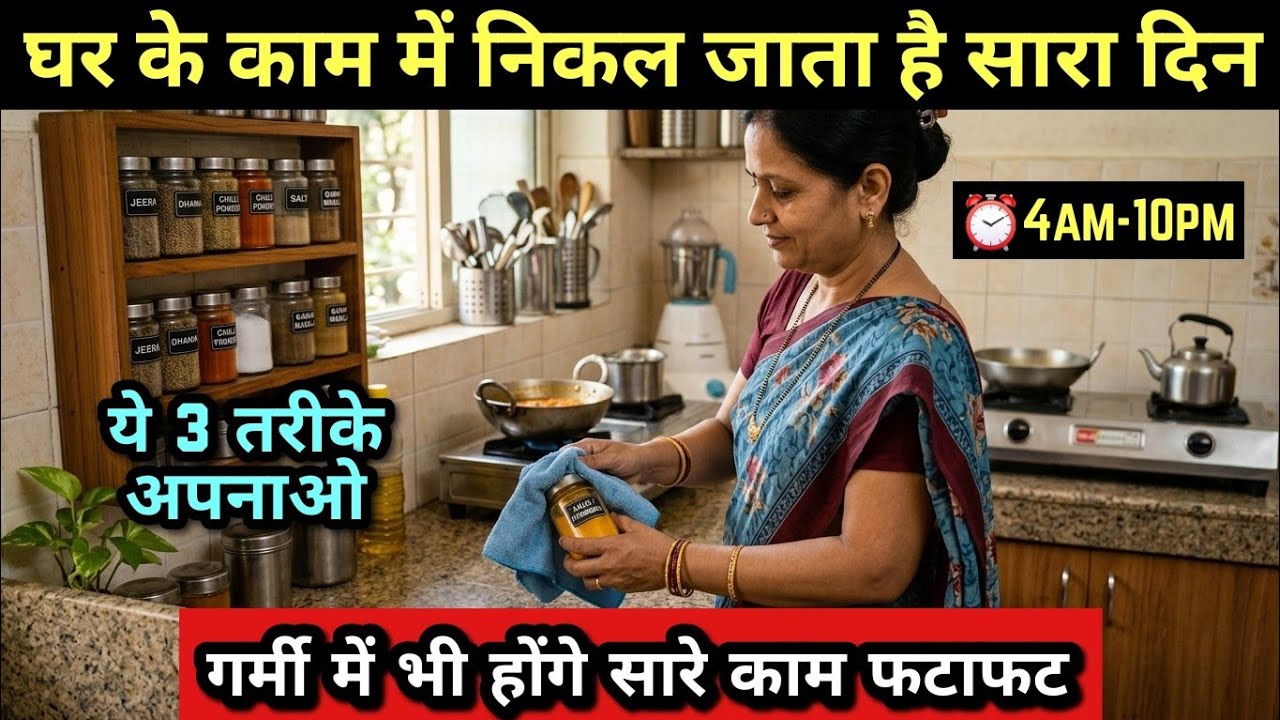 घर के काम होंगे Time से भी पहले Time Management Tips For Housewives Indian Mom 4am Morning Routine