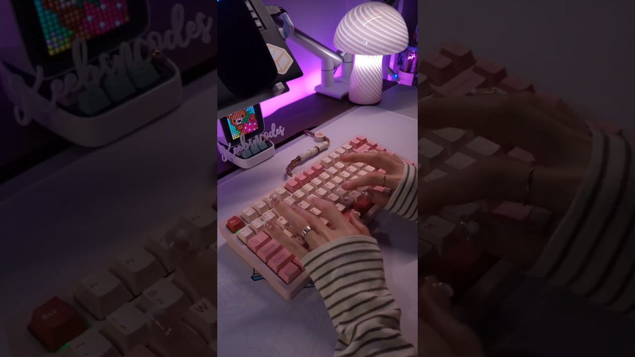 WOBKEY Rainy75 x HMX violet sound test