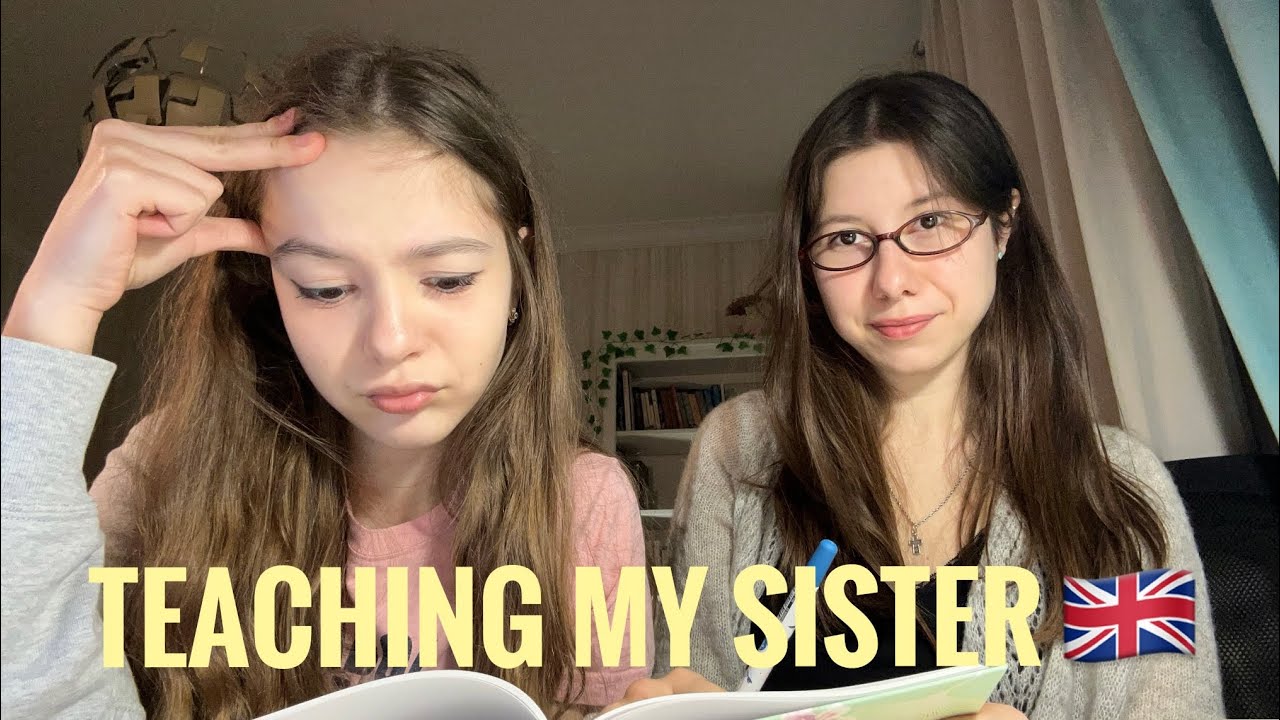 ASMR👩🏻‍🏫Teaching my Sister English (russian accent)