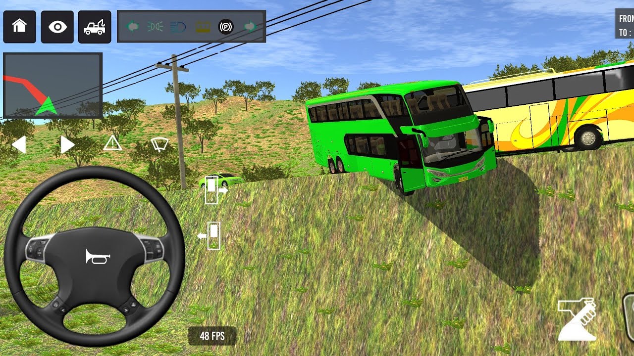 Euro Bus Driving Game Public Transportation 2024 -  Indonesia Bus Simulator Android Gameplay #1416