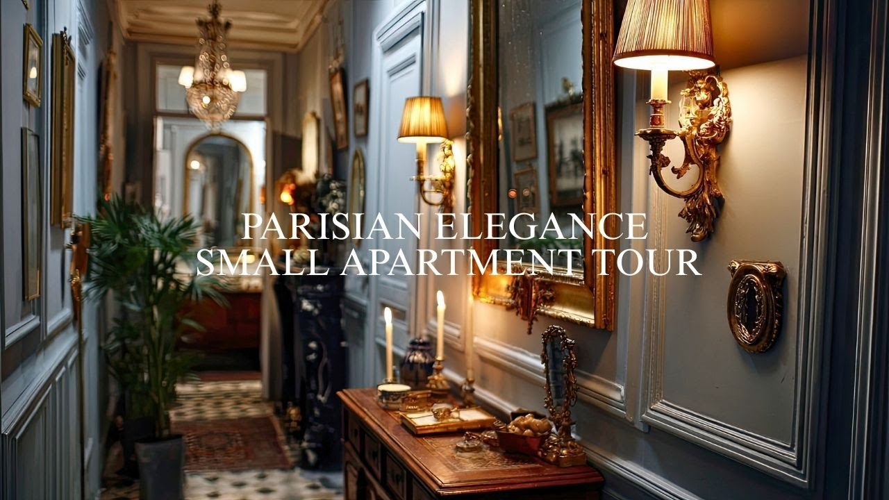 Parisian Elegance in a Small Home: Chic Simplicity with a Luxurious Touch