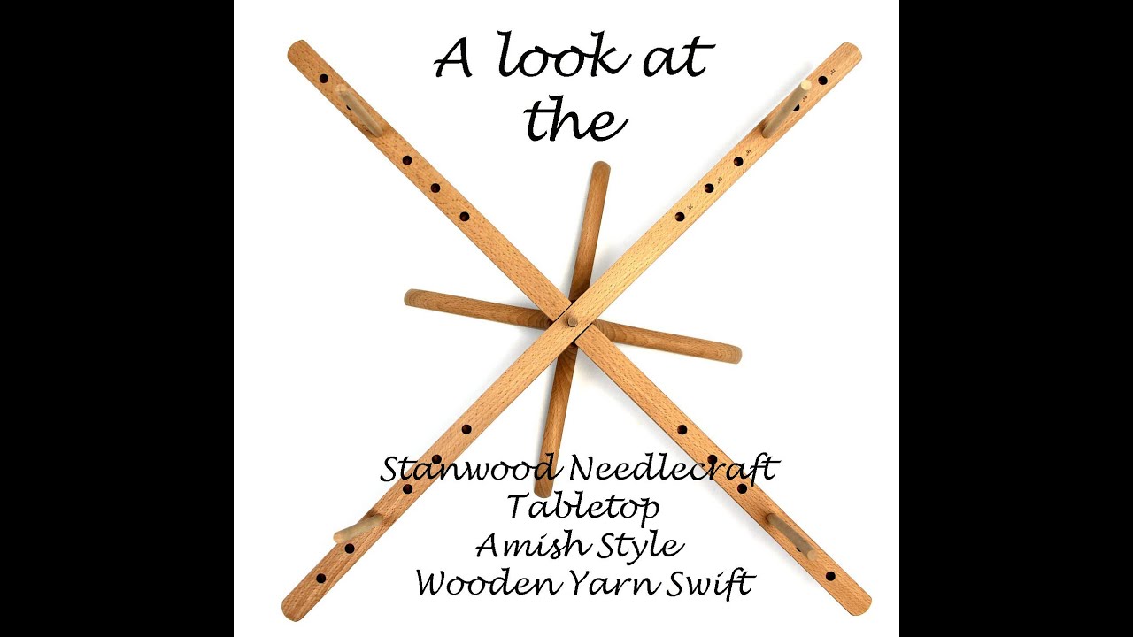 Stanwood Needlecraft Tabletop Amish Style Wooden Yarn Swift