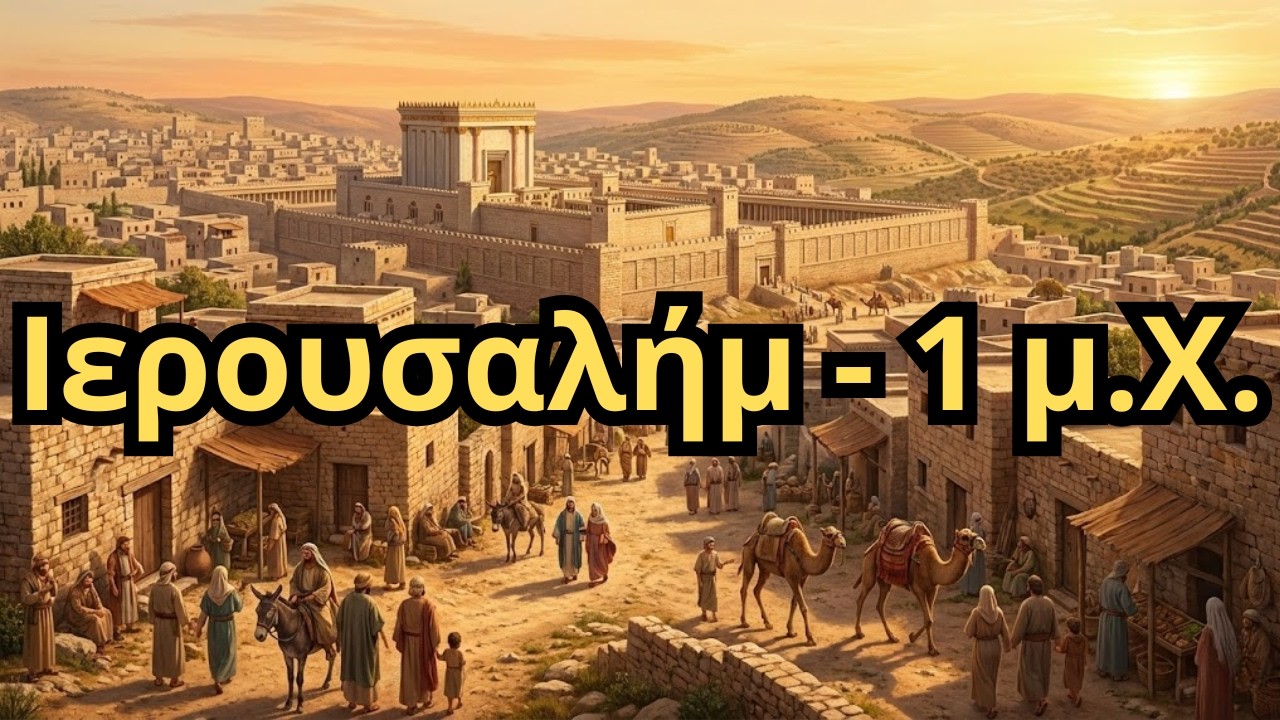 Έτσι ήταν η ζωή στην Ιερουσαλήμ την εποχή του Ιησού (1 μ.Χ.) | Αναπαράσταση με AI