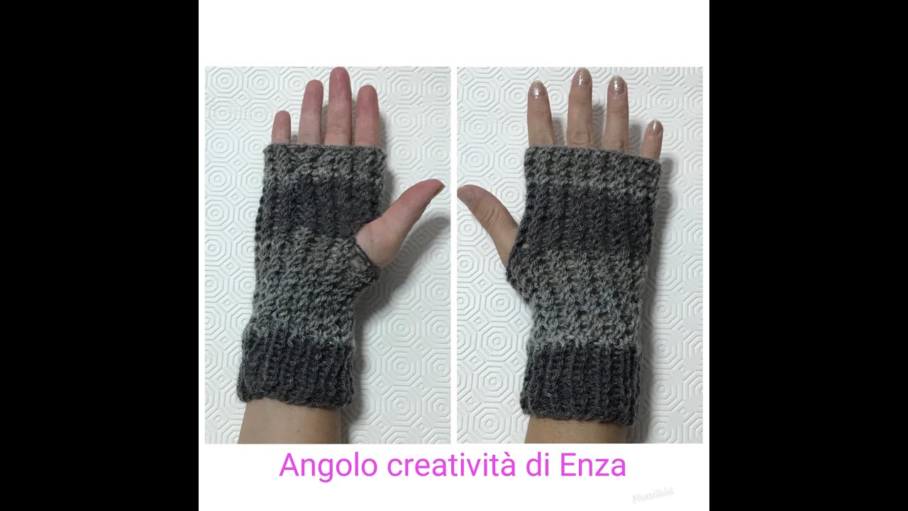 Mezzi guanti ai ferri 🧤🧶 Facilissimi con spiegazioni per tutte le misure