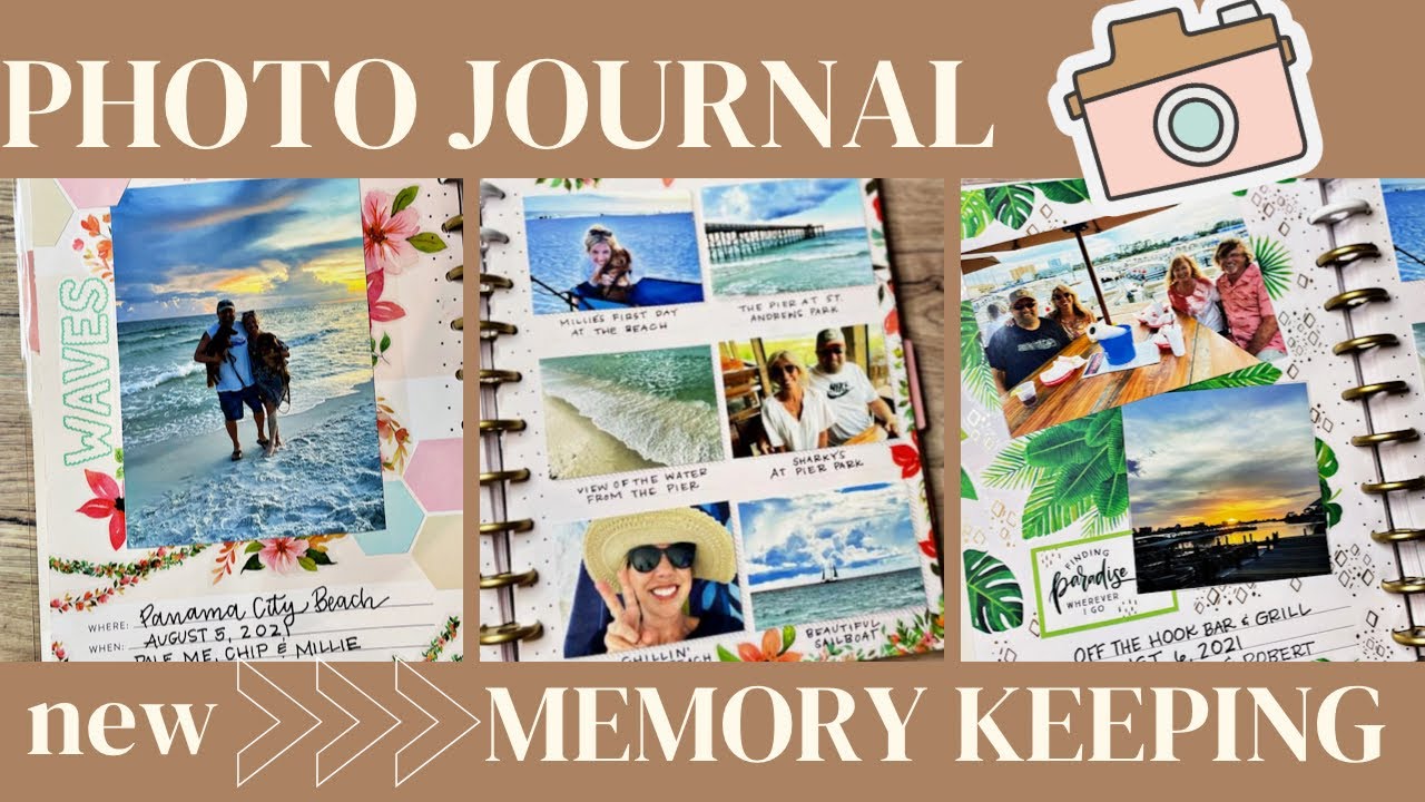 PLAN WITH ME | PHOTO JOURNAL MEMORY KEEPING SPREADS | THE HAPPY PLANNER