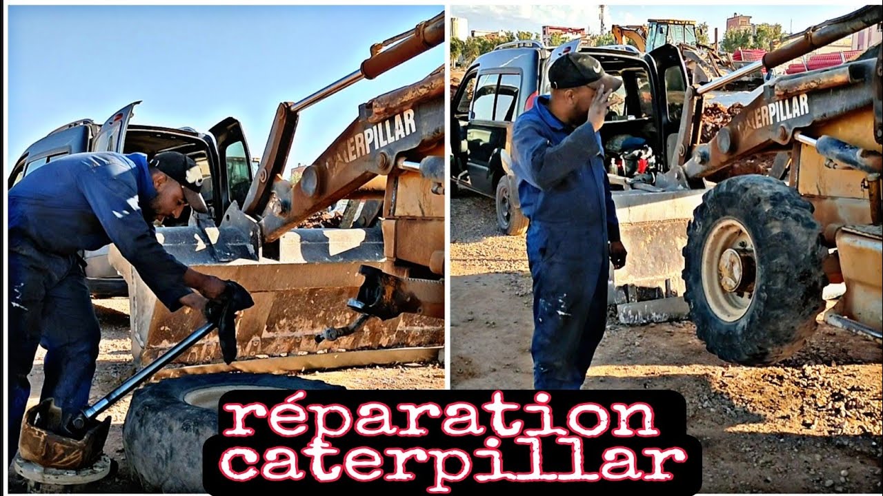 كيفية إصلاح رولمات الفيزي réparation rolmat caterpillar