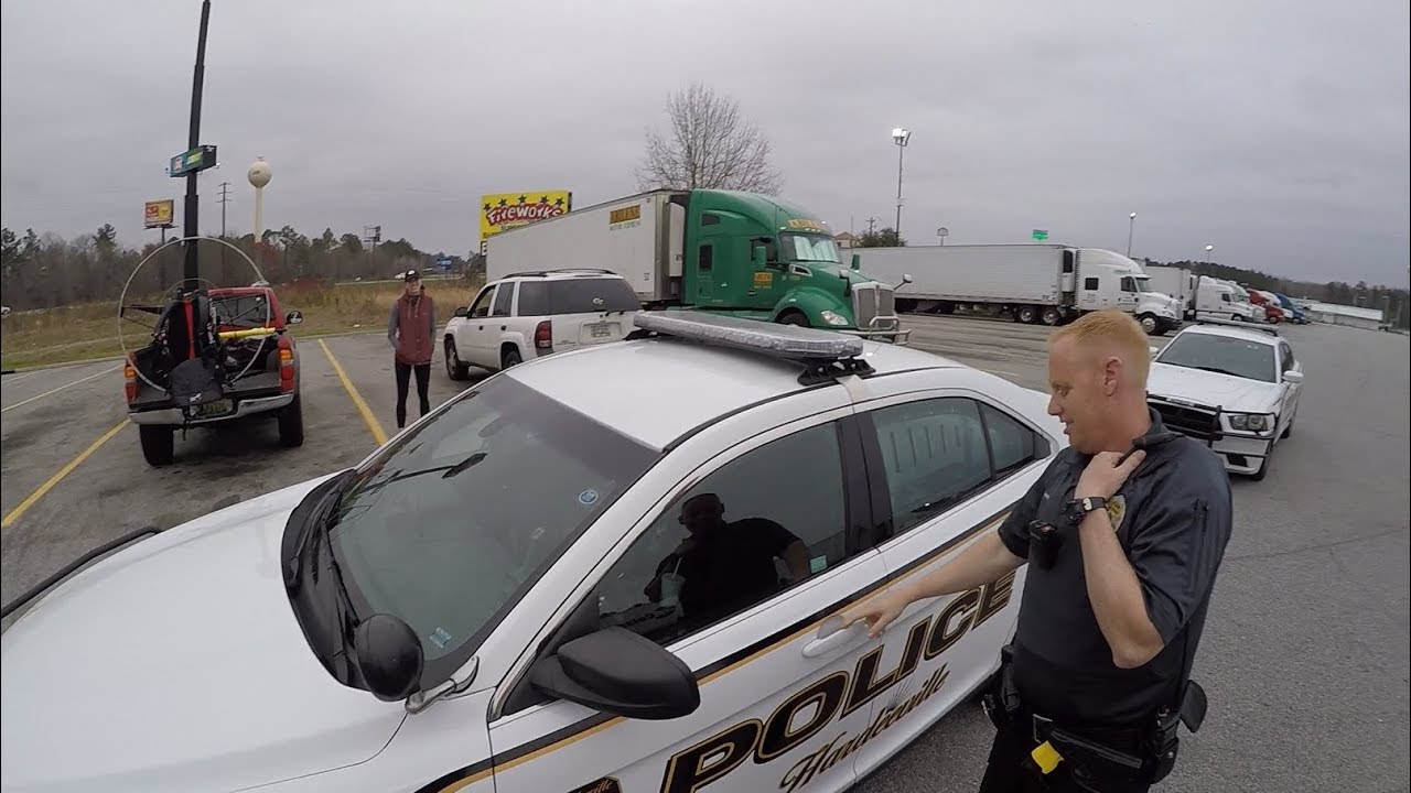 Police Show Up After Flying Paramotor at Truck Stop