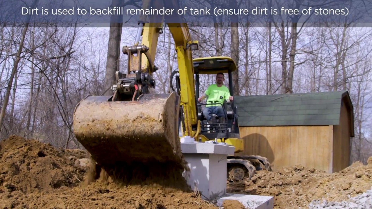 How to install an underground water tank