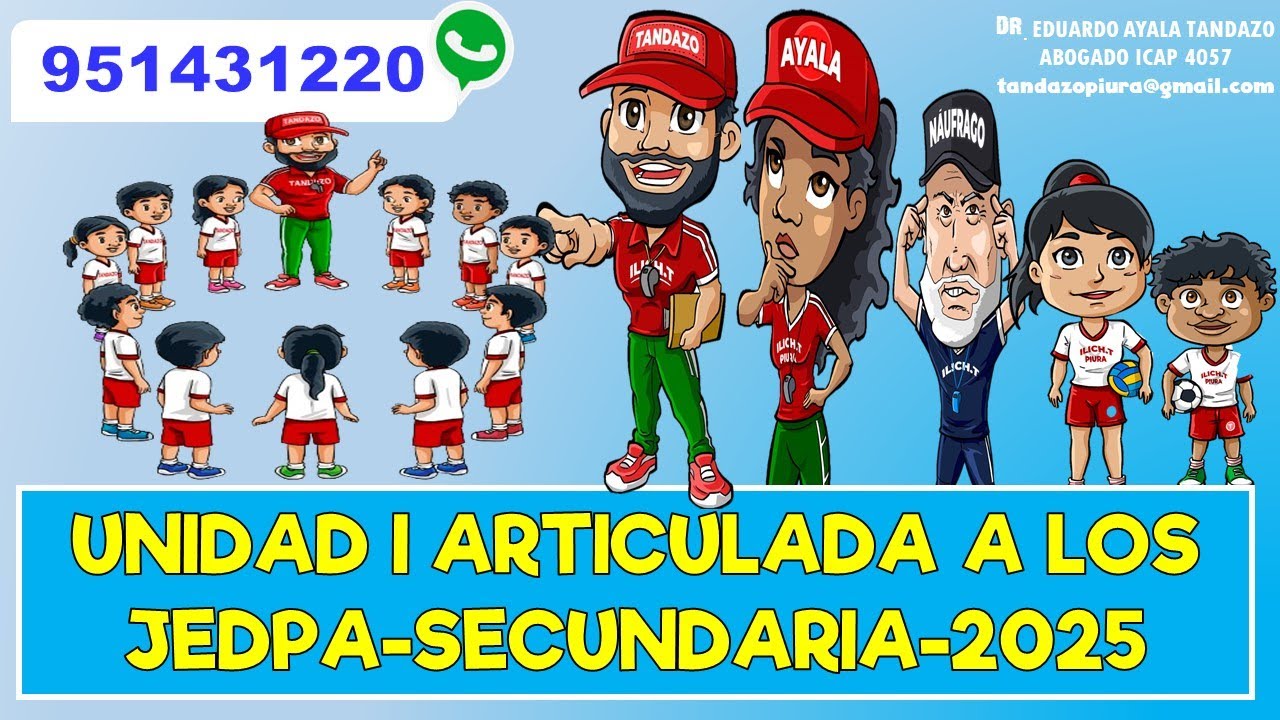 UNIDAD SECUNDARIA ARTICULADA A LOS  JEDPA- EDUCACIÓN FISICA 2025- TANDAZO