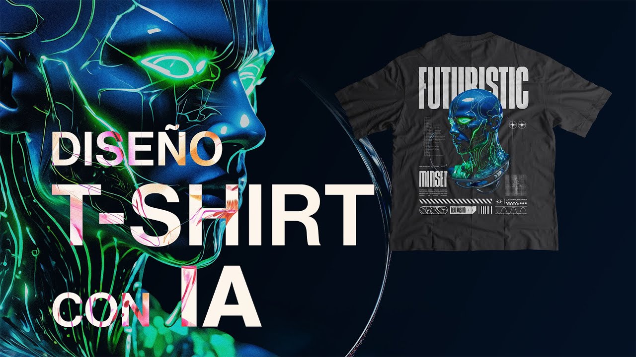 CÓMO HACER un diseño T-SHIRT con IA y PHOTOSHOP | TUTORIAL