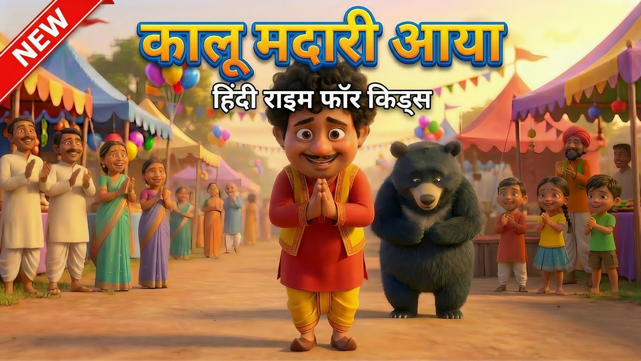 Kalu Madari Aaya | Hindi Poem for Kids | Kids Channel India | Hindi Nursery Rhymes | #cartoon