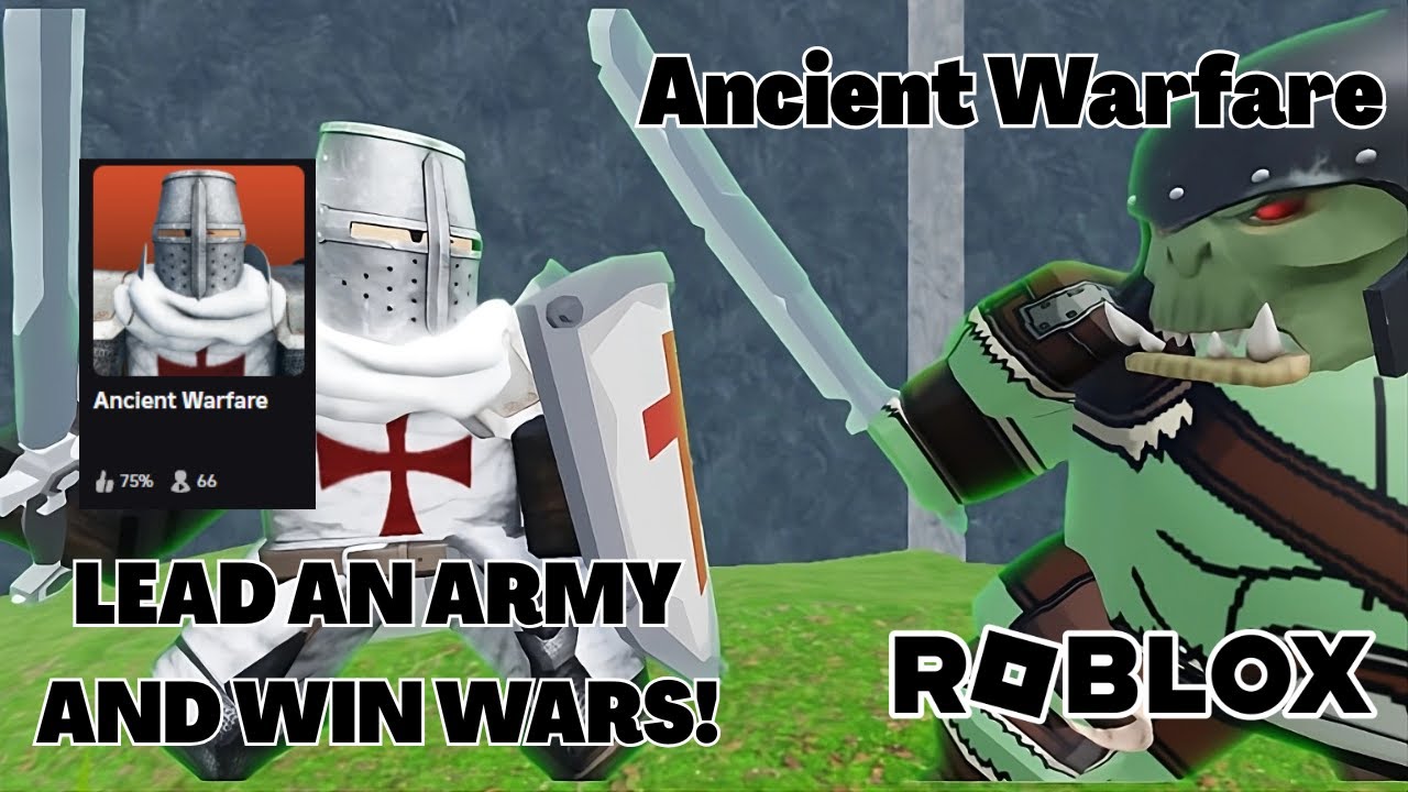 ВОЗГЛАВЬТЕ АРМИЮ В ДРЕВНЕЙ ВОЙНЕ ROBLOX. ПЕРВЫЙ ВЗГЛЯД