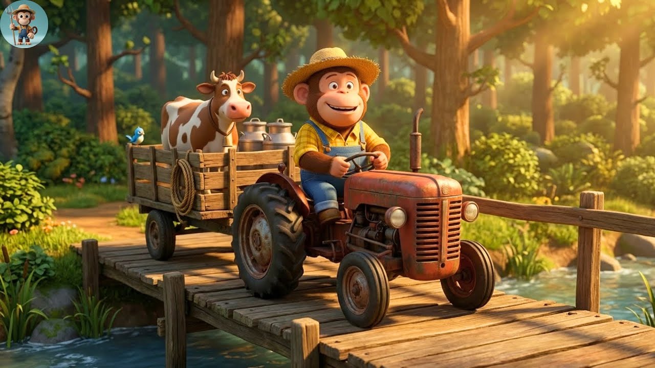 CRAZY Tractor Farm Adventure – Monkey Farmer’s Biggest Rescue Party