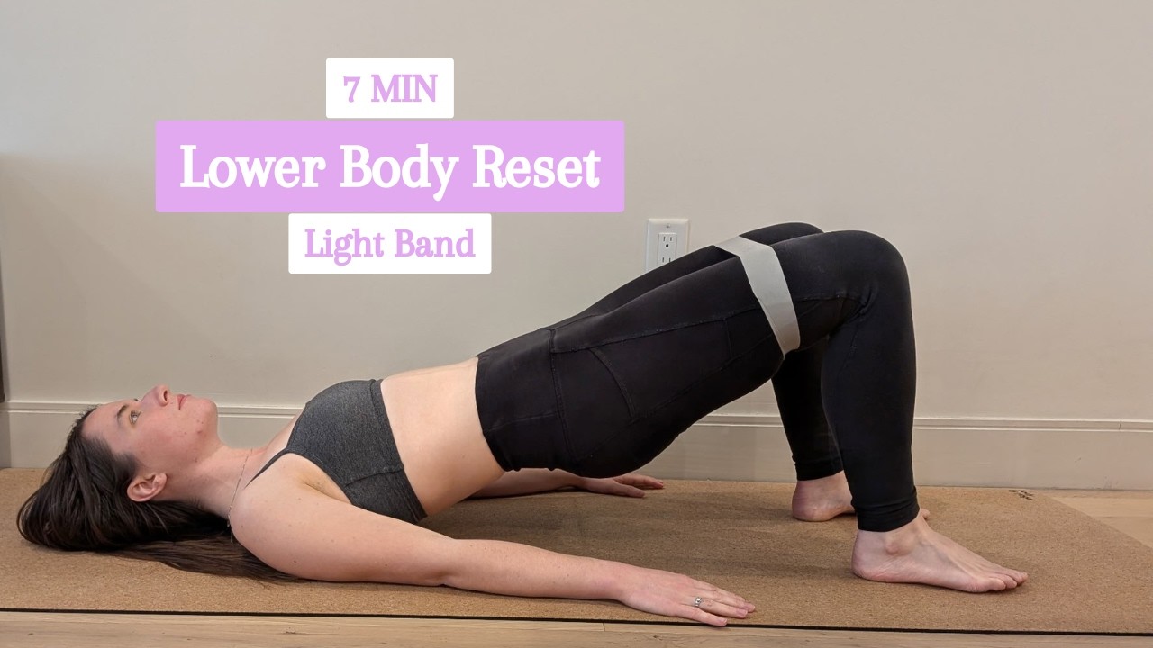 7 MIN Gentle Lower Body Workout | Light Resistance Band | Barre Workout