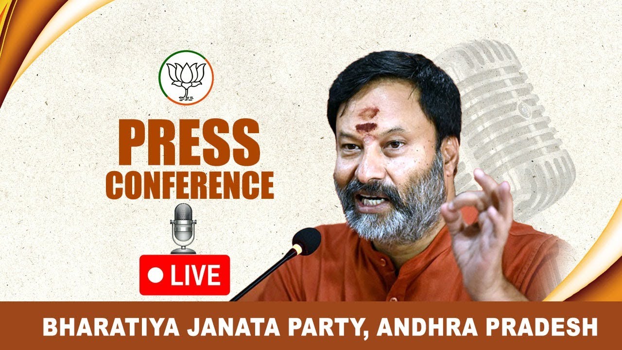 Press conference by: SRI BHANU PRAKASH REDDY, BJP AP SPOKES PERSON