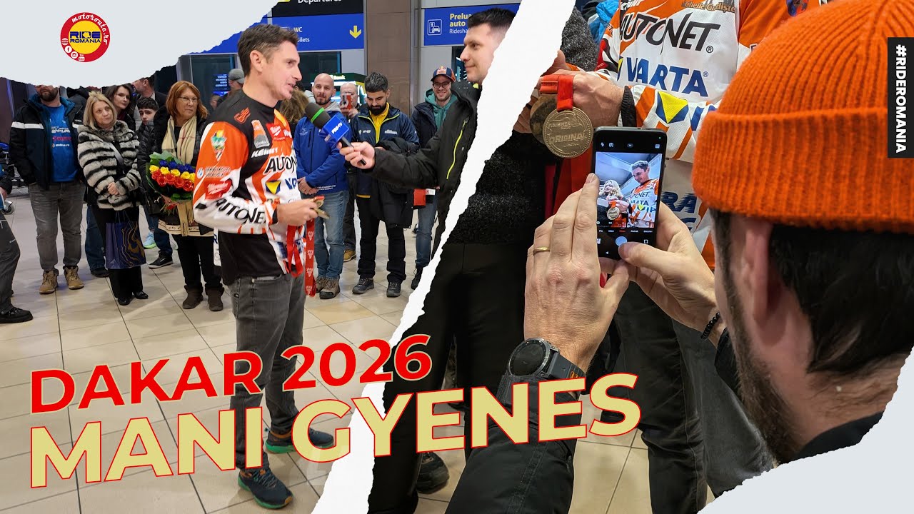Sosirea lui Mani Gyenes de la Dakar 2026