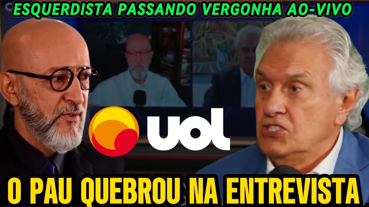 🚨RONALDO CAIADO PASSANDO POR CIMA DOS ESQUERDISTA NA ENTREVISTA AO-VIVO 