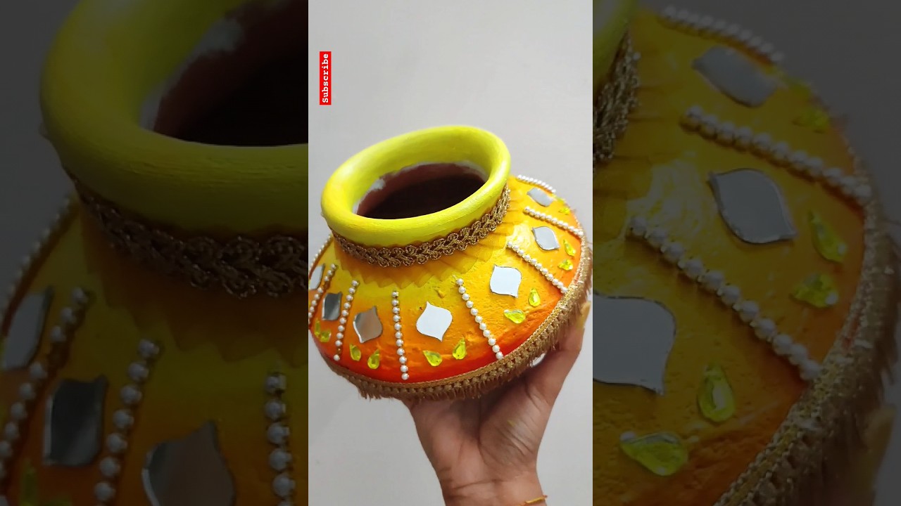 Matki decoration / pot Decoration Ideas #matkidecoration #janmashtami#trending#shorts#reeels