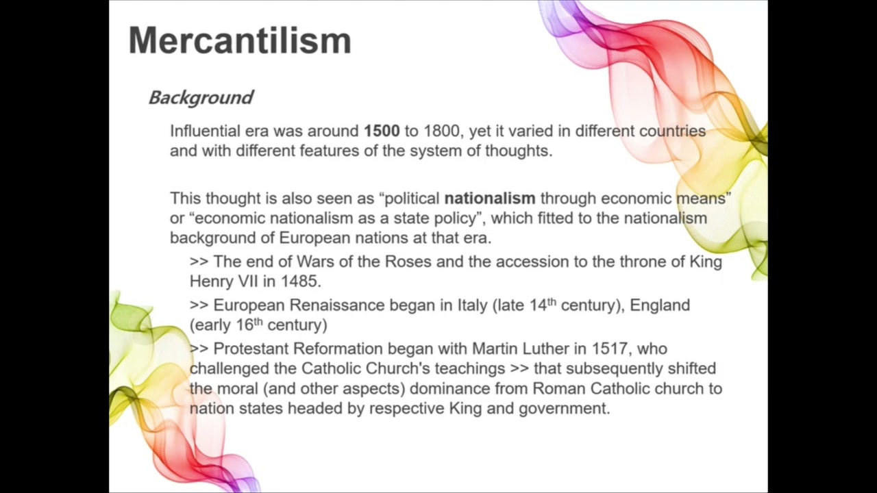 HOET Topic 02:  Mercantilism & Physiocrats