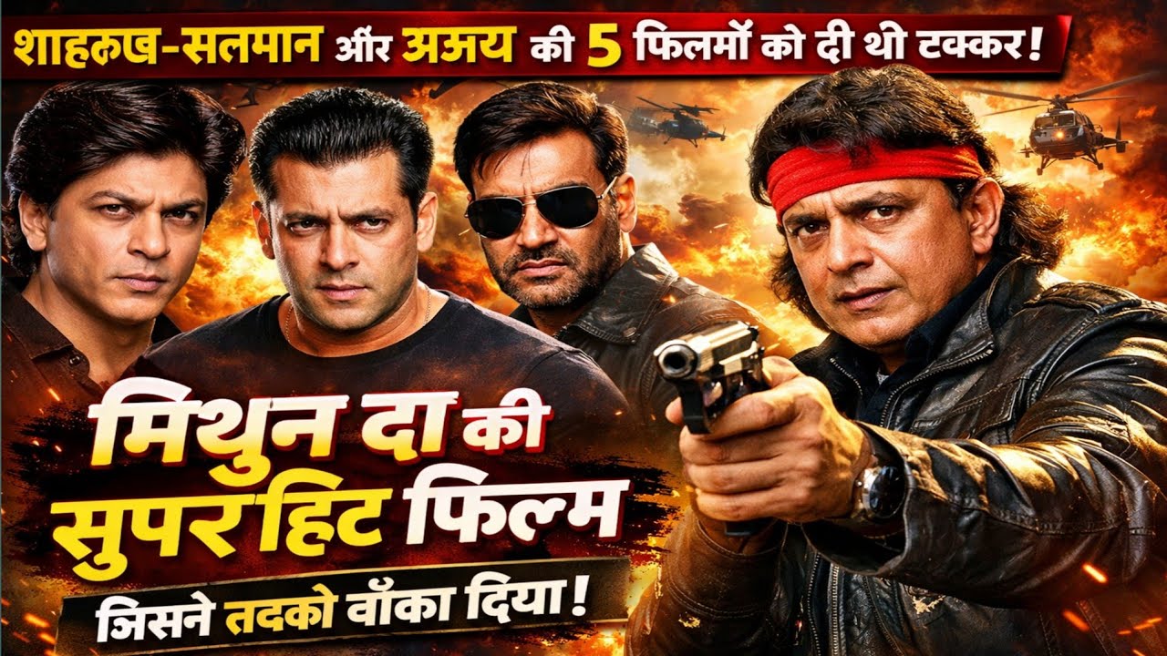 शाहरुख़  सलमान और  अजय देवगन की पॉँच फिल्मो को टक्कर देकर सुपर हिट हुई थी मिथुन दा की ये फिल्म |