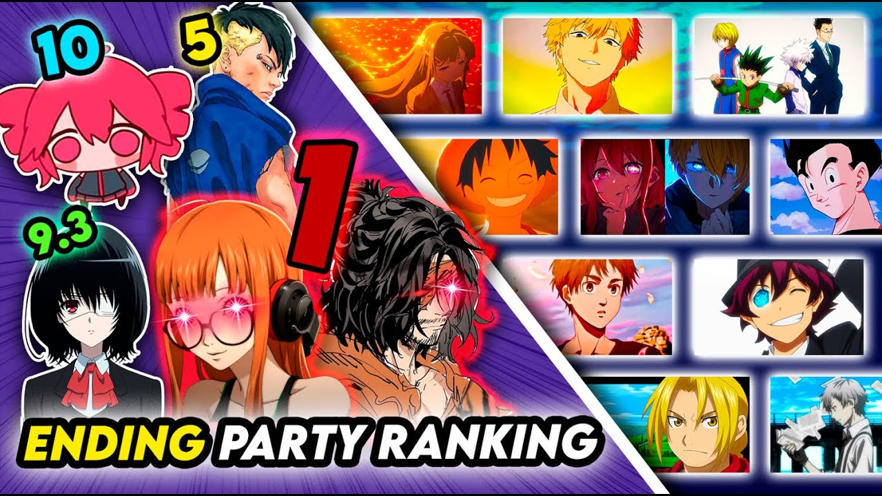 TOP 120 Anime Endings (Party Ranking)