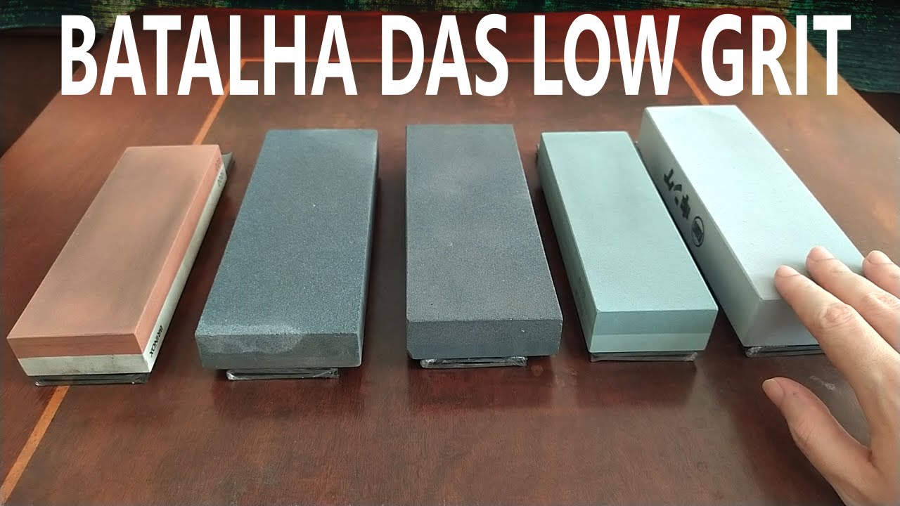 Comparando pedras de Desbaste