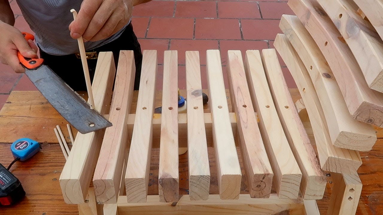 The Most Perfect Woodworking Idea Ever // Build A Simple But Bery Sturdy Outdoor Chair
