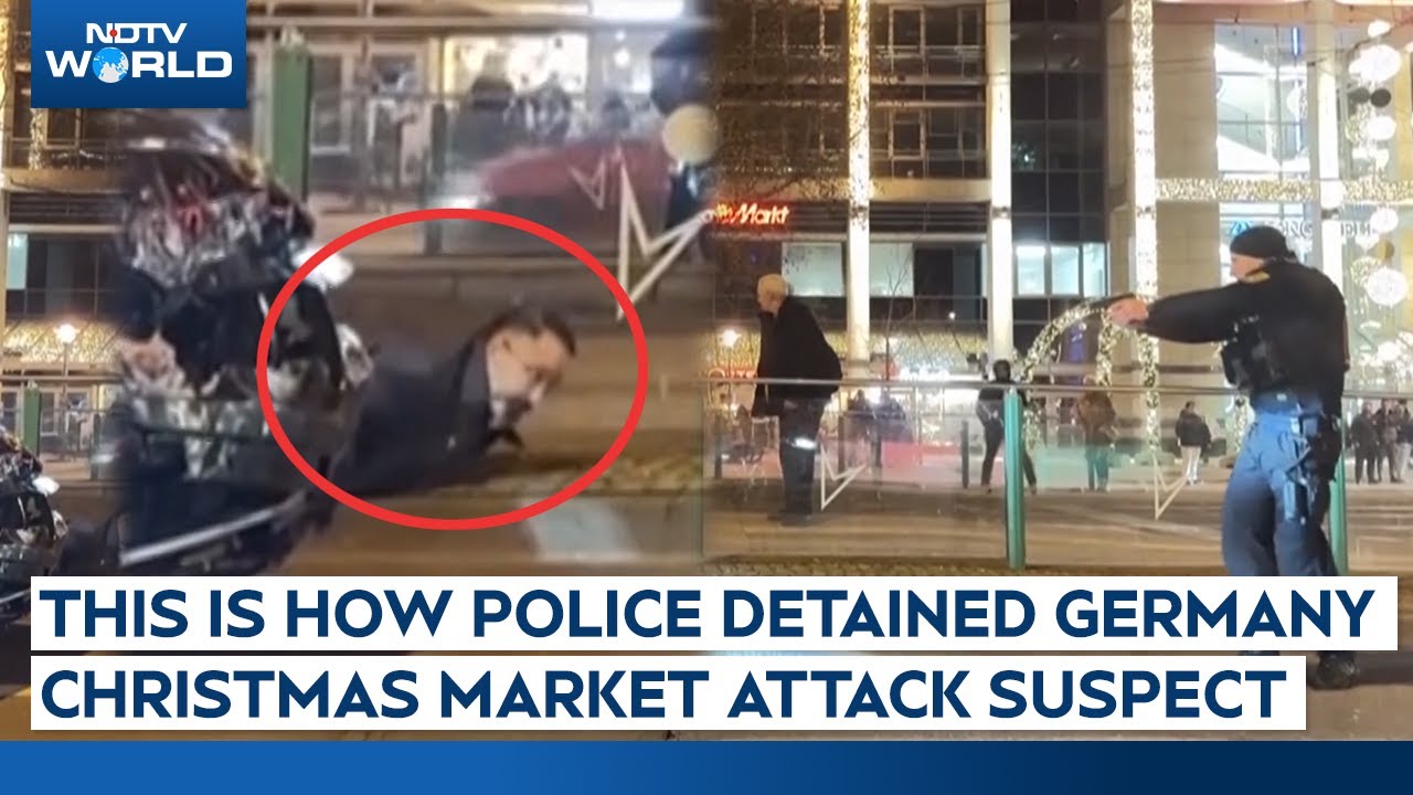 Germany Attack | Video Shows German Police Detaining Christmas Market Car Attack Suspect