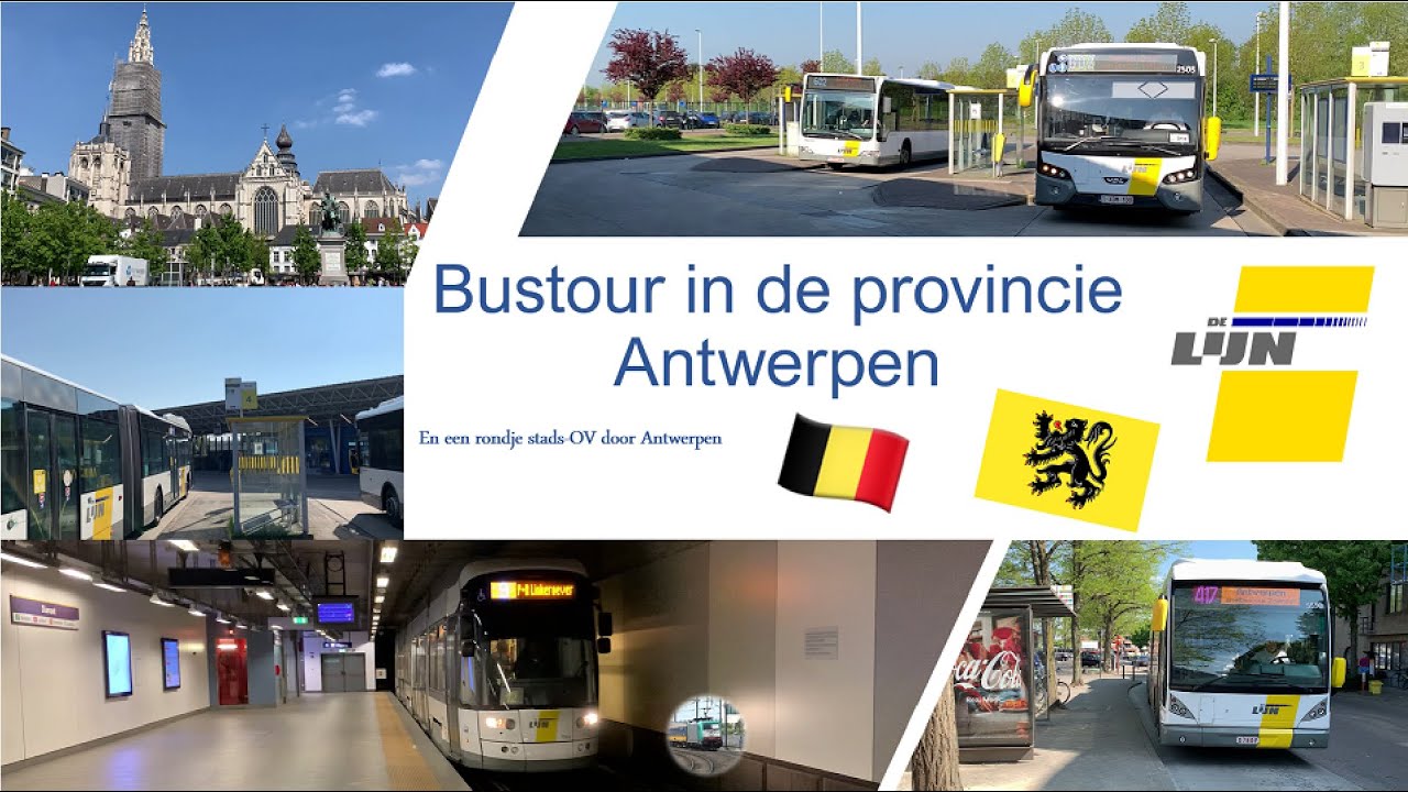 BUSTOUR door de provincie ANTWERPEN met De Lijn - Rondje stads OV Antwerpen #detreinreizigervlogt