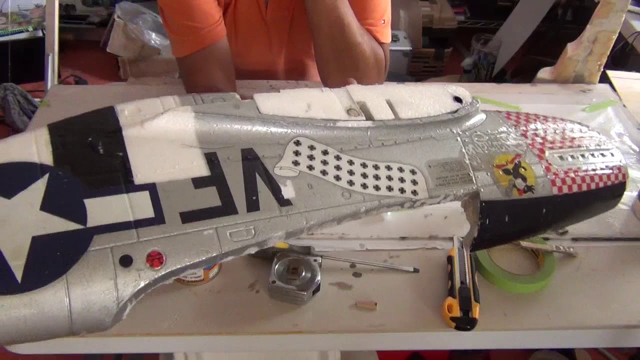 Molde para fuselaje en fibra de vidrio desde avión de unicel - Parte 1
