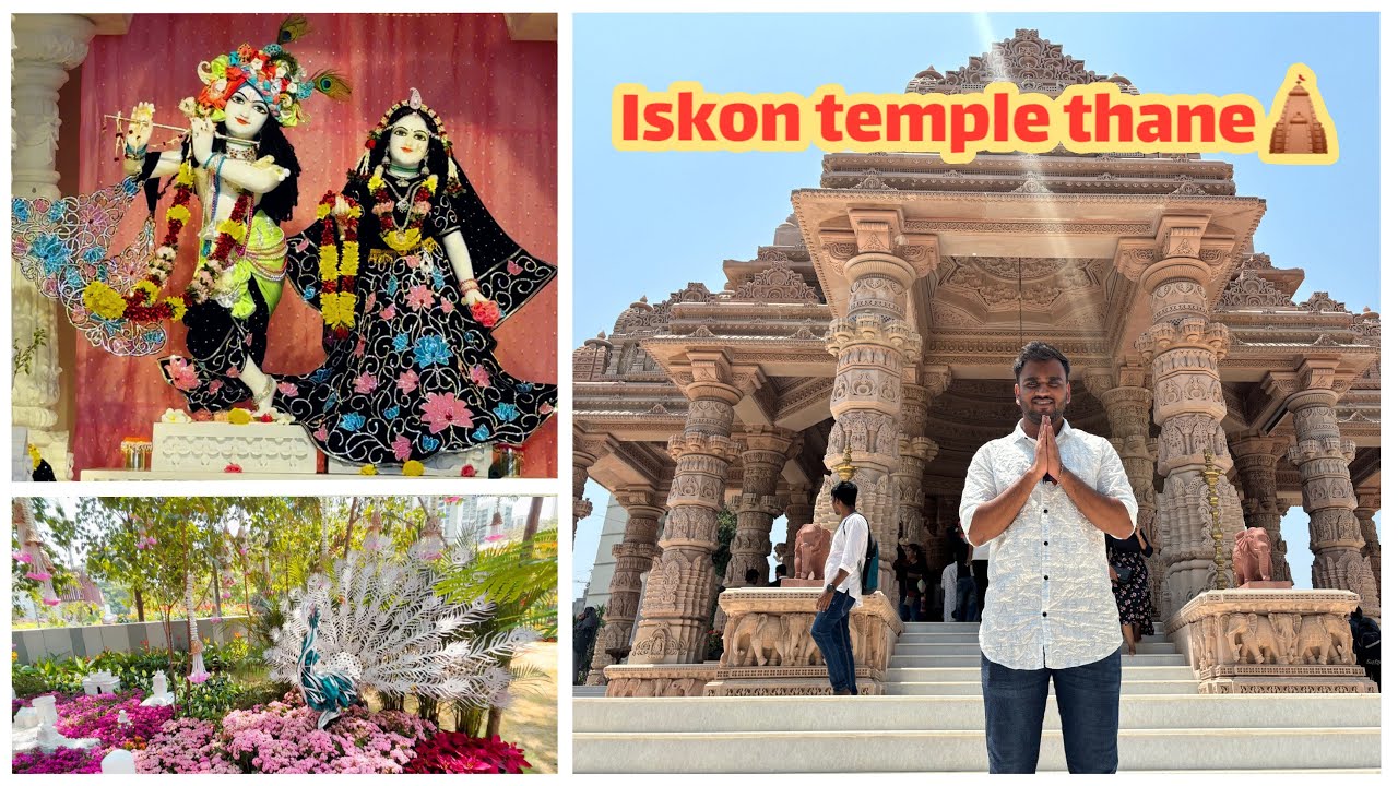 Iskcon Temple Thane | Radhe Krishna Temple | इस्कॉन मंदिर, ठाणे🙏🏻🚩|| MAYUR VLOGS | PRATIK MORE ||
