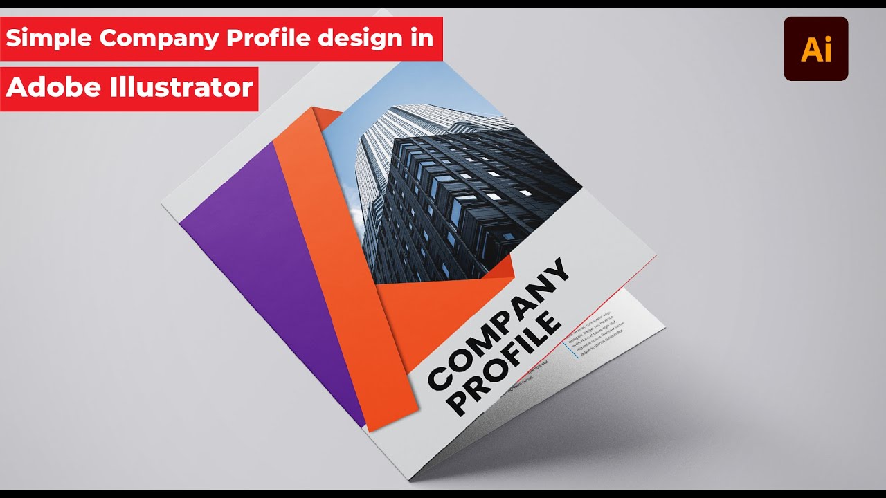 How To Design a Simple Company Profile design in Adobe Illustrator