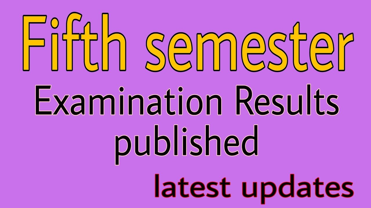 fifth semester examination Results published |  latest updates | Calicut University BA