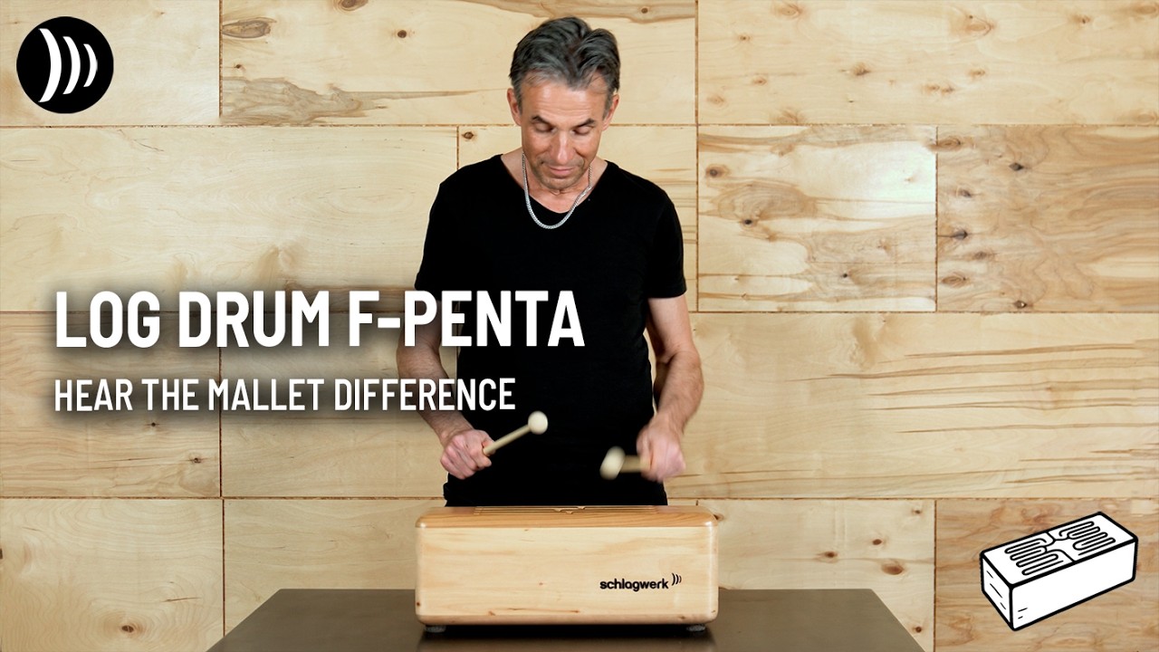 Log Drum 45063 &ndash; 6 Tones, F-Penta | Sound Demo with Different Mallets #pentatonic #logdrum