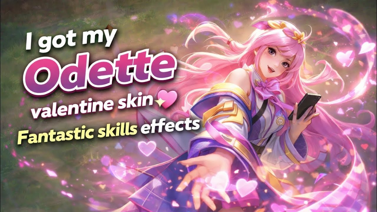 FINALLY MY ODETTE VALENTINE SKIN 💗 FANTASTIC SKILLS EFFECTS...