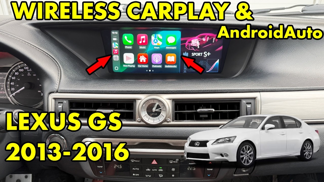 Wireless CarPlay and AndroidAuto in Lexus GS 2013 2014 2015 years GS350 GS450 models