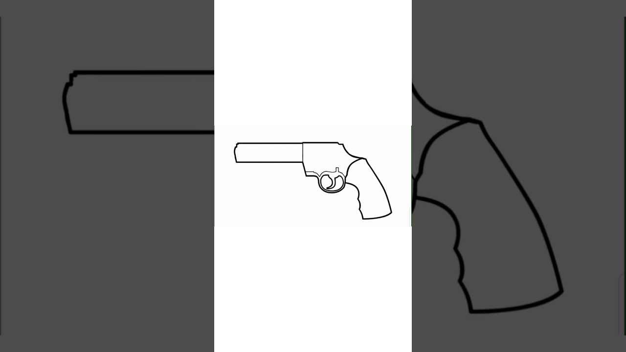 How to draw a gun 