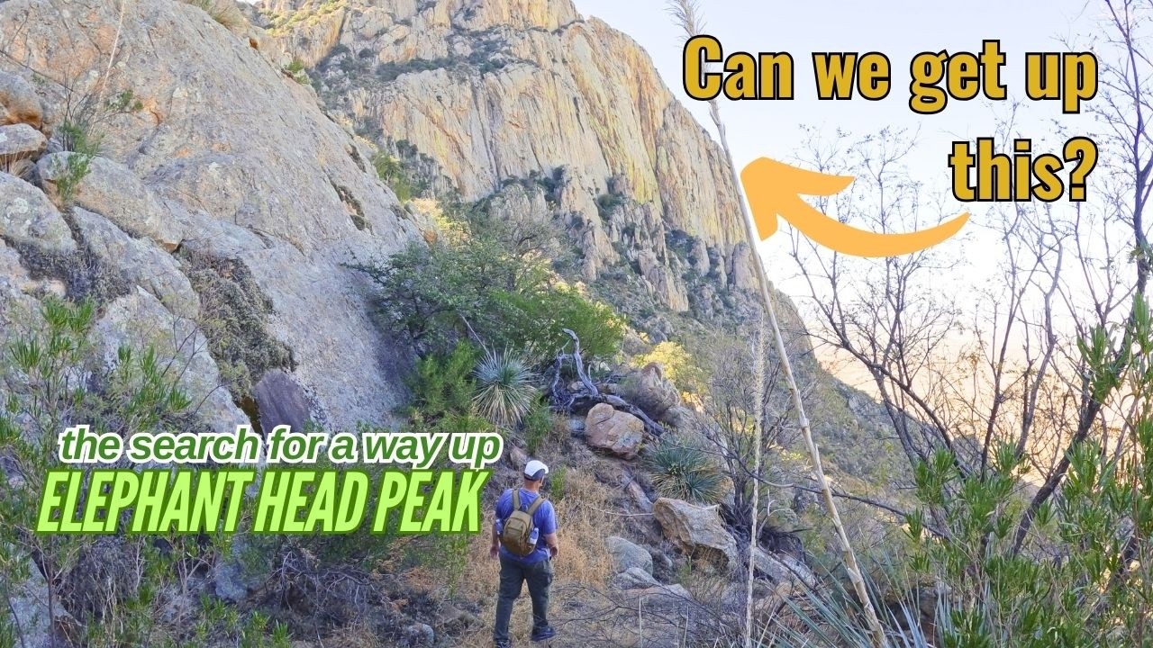 Is there a way up? Exploring a sheer 2000ft granite peak in the Santa Rita Mountains of #Arizona