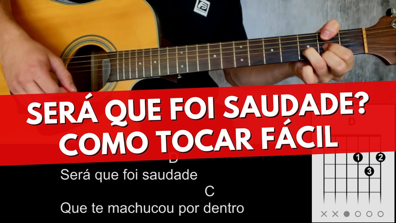 Como Tocar Será Que Foi Saudade (Zezé di Camargo e Luciano) Simplificada