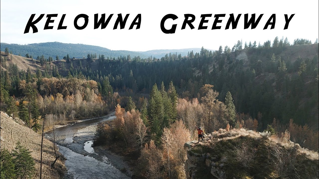 Kelowna Greenway, full 17km length by bike (BC, Okanagan)