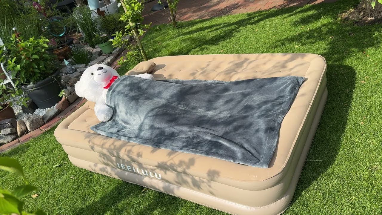 IEEILULU Luftbett für 2 Personen Luftmatratze Selbstaufblasend mit E. Luftpumpe Unboxing & Anleitung
