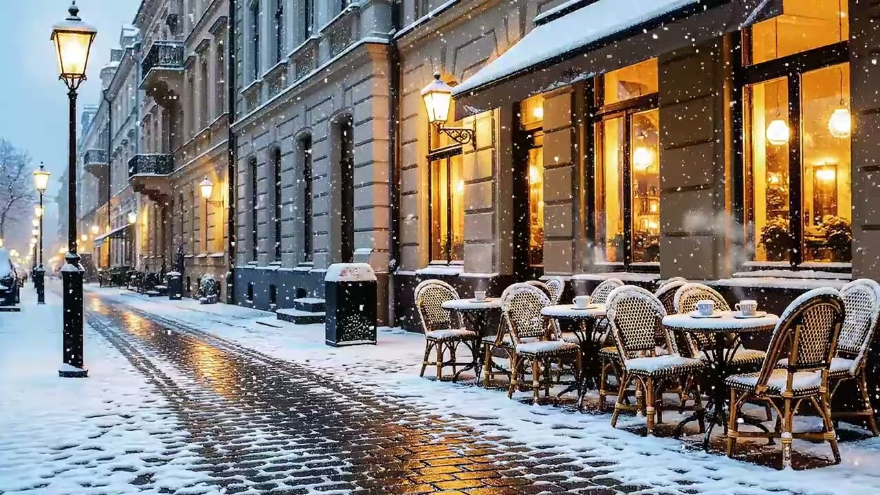 1950s Winter Riverside Caf&eacute; ❄️ Golden Oldies & Vintage Love Songs | Sinatra, Elvis, Nat King Cole